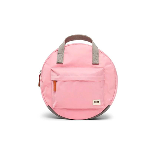 backpack mochila redonda Roka london Paddington antique pink
