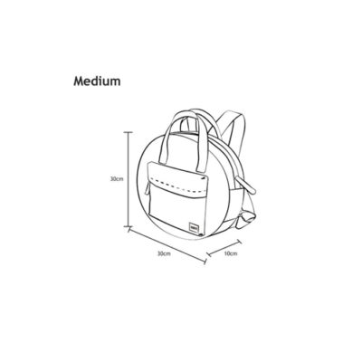 backpack mochila redonda Roka london Paddington medidas 1