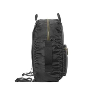 mochila plegable pocket backpack lefrik black olive 2
