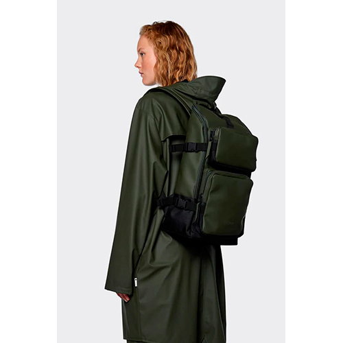 mochila Rains Charger Backpack green 3