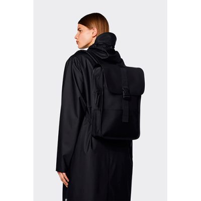 mochila Rains buckle backpack mini black 3