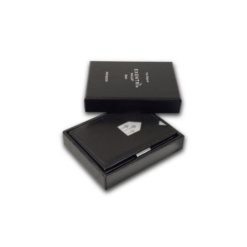 Cartera Exentri WALLET RFID protencion cuero leather Black 4