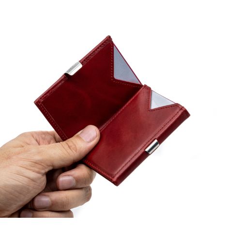 Cartera Exentri WALLET RFID protencion cuero leather Rich Red 2