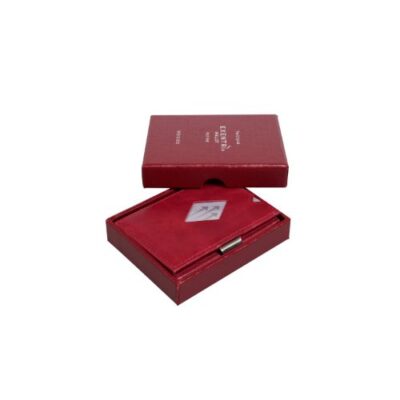 Cartera Exentri WALLET RFID protencion cuero leather Rich Red 3