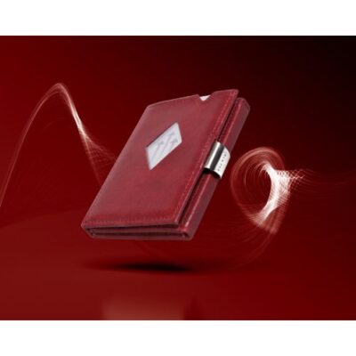 Cartera Exentri WALLET RFID protencion cuero leather Rich Red 5