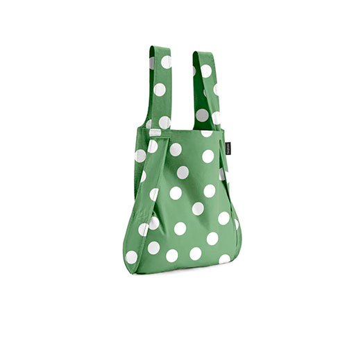 mochila bolso plegable notabag Dots olive 2