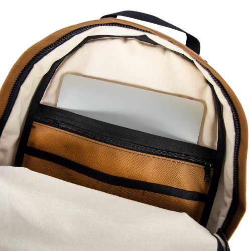 mochila topo designs daypack HERITAGE CANVAS Dark Khaki Canvas Dark Brown Leather 3