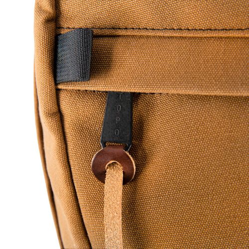 mochila topo designs daypack HERITAGE CANVAS Dark Khaki Canvas Dark Brown Leather 5