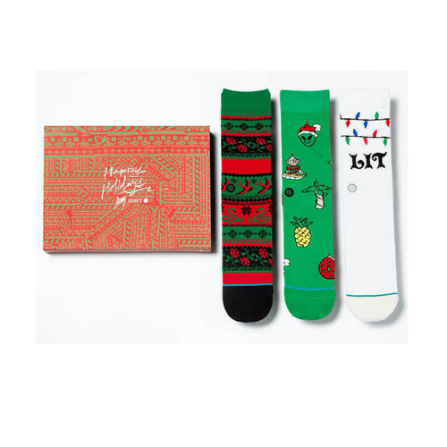 Calcetines Stance ORNAMENTS 3 Crew Sock MULTI PACK
