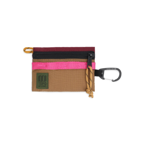 Bolsa para accesorios Topo Designs ACCESSORY BAG MICRO MOUNTAIN Burgundy Dark Khaki