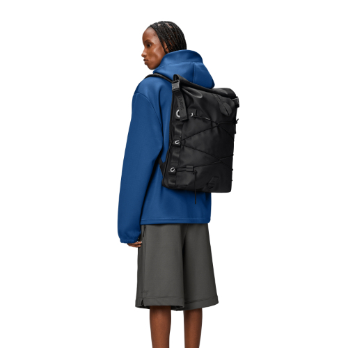Mochila Rains TRAIL CORD ROLLTOP BACKPACK Black 5 Mochila Rains TRAIL CORD ROLLTOP BACKPACK Black - Imagen 5