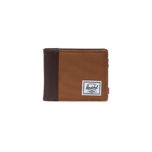 Cartera Herschel HANK WALLET Rubber Chicory Coffee