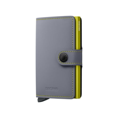 Cartera Secrid MINIWALLET MATTE Grey Lime