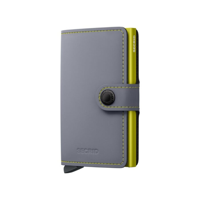 Cartera Secrid MINIWALLET MATTE Grey Lime