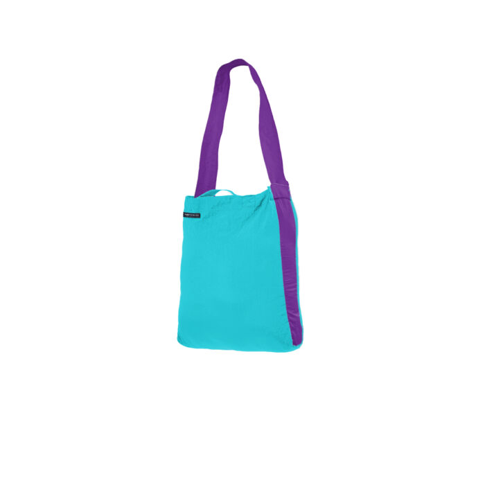 Bolsa Ticket To The Moon ECO BAG SMALL Turquoise Purple