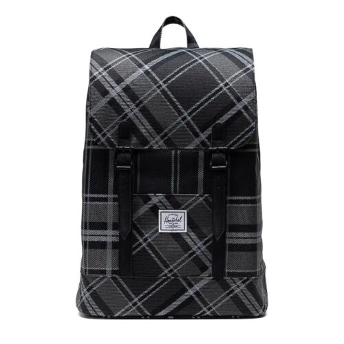 Mochila Herschel RETREAT SMALL Greyscale Plaid