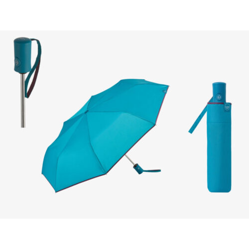 Paraguas Clima PLEGABLE AUTOMÁTICO Colorparty Crystal Aqua