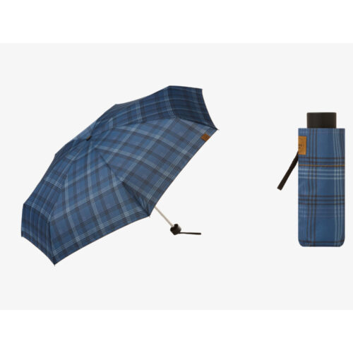 Paraguas Clima PLEGABLE MANUAL MINI Tartan Blue