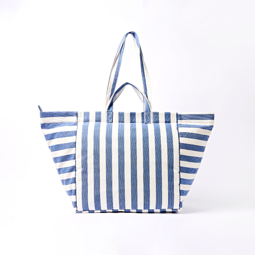 Bolso Roka MARYLEBONE TOTE BAG in Denim Stripe