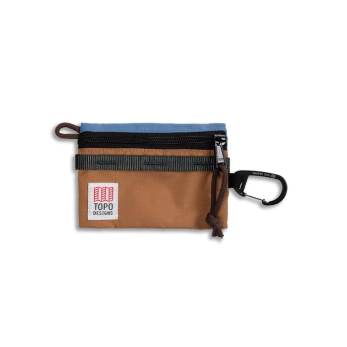 Bolsa para accesorios Topo Designs ACCESSORY BAG MICRO MOUNTAIN River Blue Brown Oak