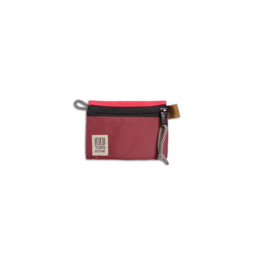 Bolsa para accesorios Topo Designs ACCESSORY BAG MICRO Maroon Salsa
