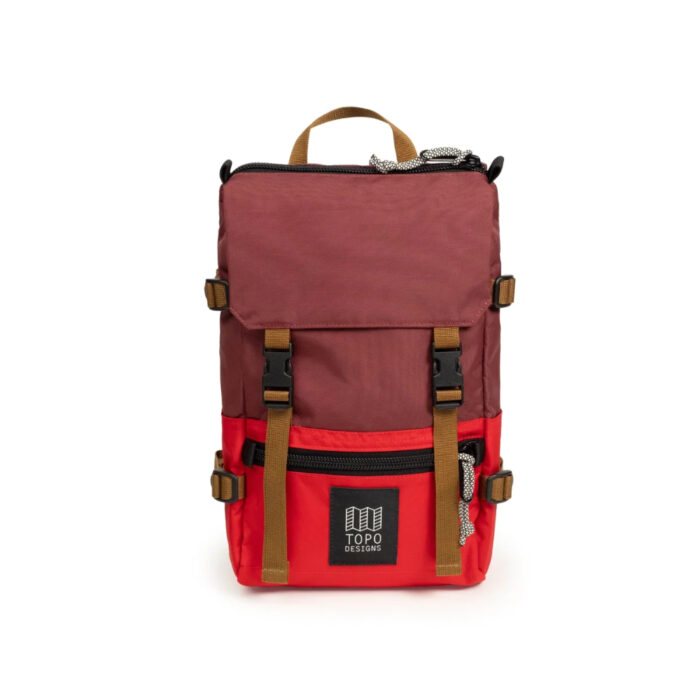 Mochila Topo Designs ROVER PACK MINI Maroon Salsa