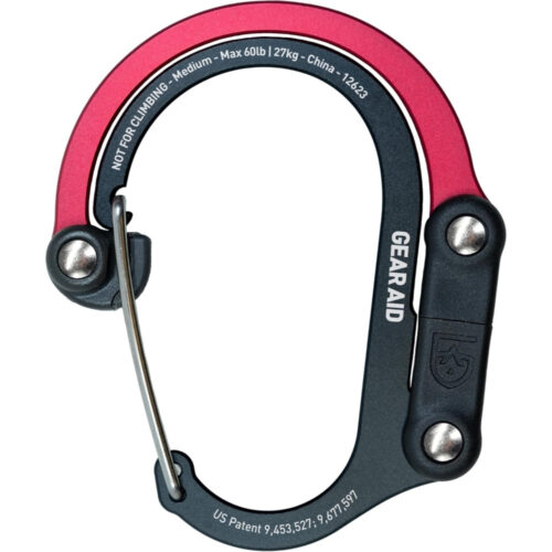 Mosquetón Mediano Hero Clip MEDIUM CARABINER Black Red