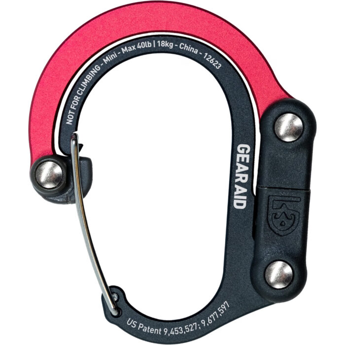 Mosquetón Mini Hero Clip MINI CARABINER Black Red