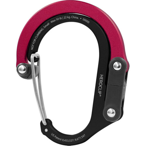 Mosquetón Pequeño Hero Clip SMALL CARABINER Black Red
