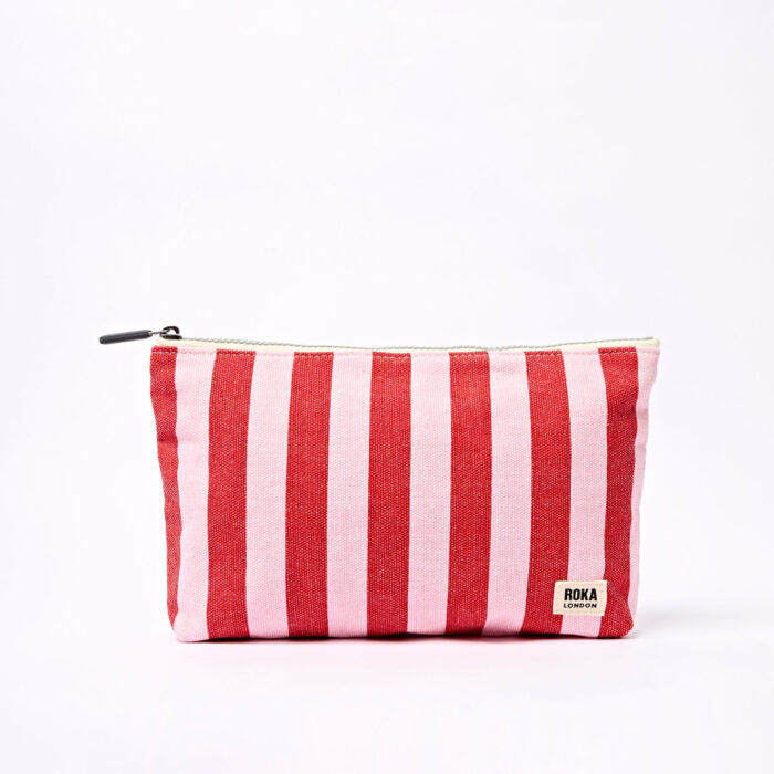 Neceser Roka MAIDA VALE POUCH Strawberry Stripe