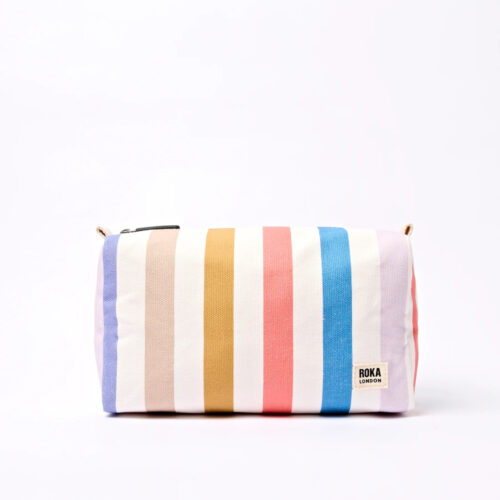 Neceser Roka MAYFAIR WASH BAG Pastel Multi Stripe