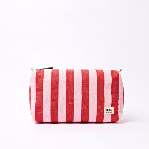 Neceser Roka MAYFAIR WASH BAG Strawberry Stripe