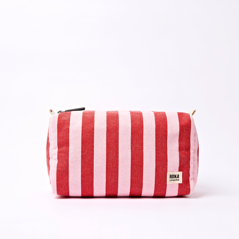 Neceser Roka MAYFAIR WASH BAG Strawberry Stripe